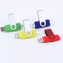 Cara OTG mobile phone style usb flash drive promotional gifts 8GB swivel design
