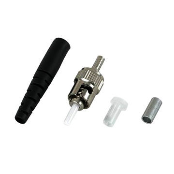 ST fiber optic connector for local area networks