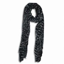 100% Polyester Spring Scarf with Leopard Printing