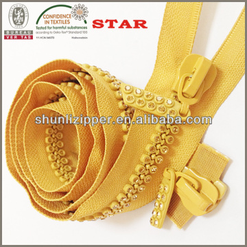 fancy rhinestone zipper