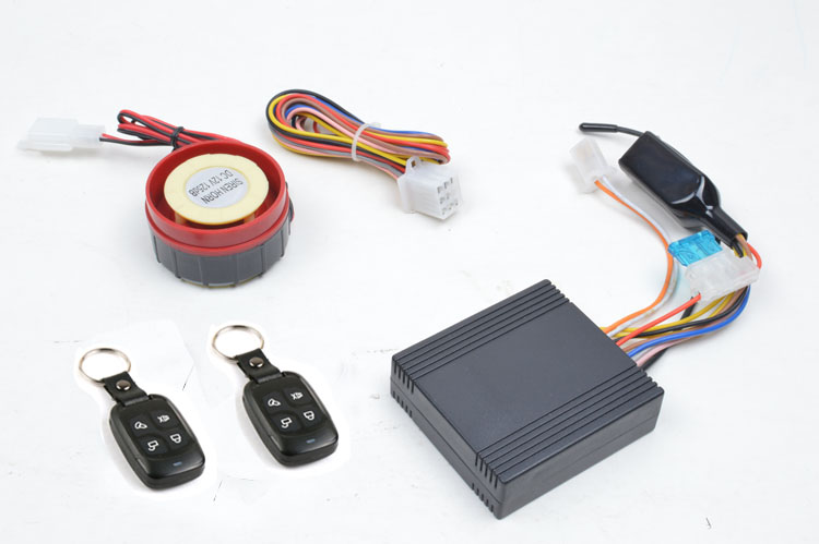 Motorcycle alarm with water proof remote System