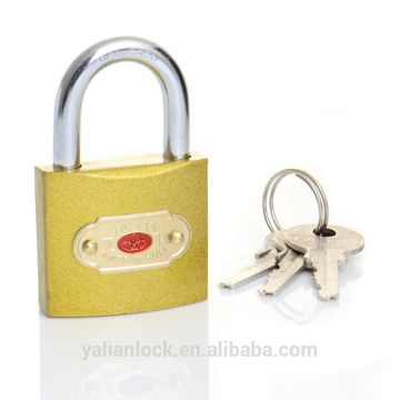 Hot Sale Cheap Security Golden Color Iron Padlock Imitate Brass Padlock