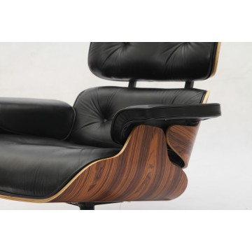 „Aniline Leather Eames“ kėdė ir otomanų kopija