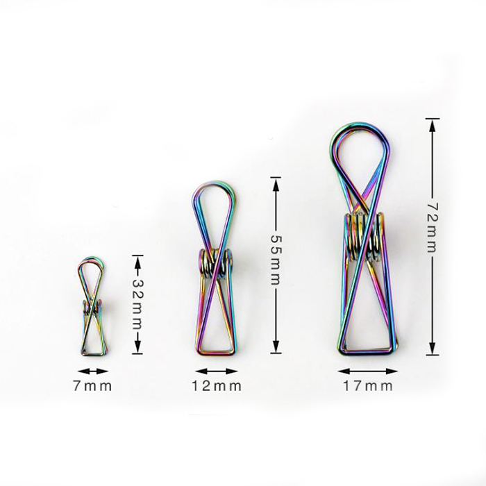 Photo Card Binder Clips Stainless Steel 304 Clothes Pegs With Customized Package