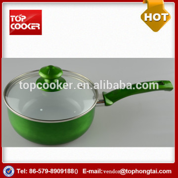 New Arrivel Aluminum Metallic Painting Saucepans With Lid