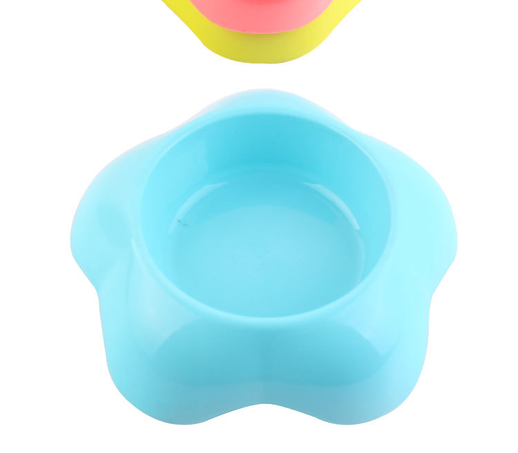 Pet Flower-shaped Dual-use 2-in-1 Pet Stainless Steel Plastic Pet Bowl