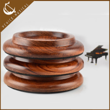 narra wood piano caster cup wooden grand piano caster cup