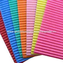 Dusting Corrugated Papers for Gift Wrapping, School Activities and Handcrafts
