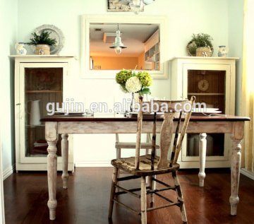 Farm House Country Recycled Wood Dining Table