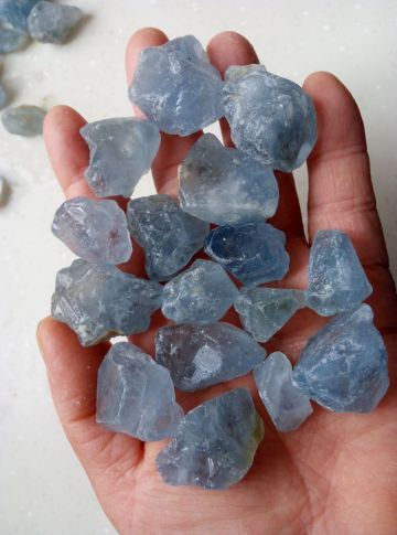 500 Carat Lot Rough Natural CELESTITE (Raw Sky Blue Crystal Gemstones 100 Grams)