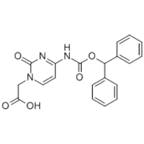 이름 : 1 (2H)-피리 미딘 아세트산, 4-[[(디 페닐 메 톡시) 카르 보닐] 아미노] -2- 옥소 -CAS 186046-78-6