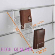 High quality acrylic elegant leather wallet display
