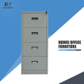 Vertical steel four drawers office archive cabinet