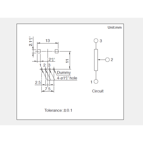 RK11K Series Rotating potentiometer