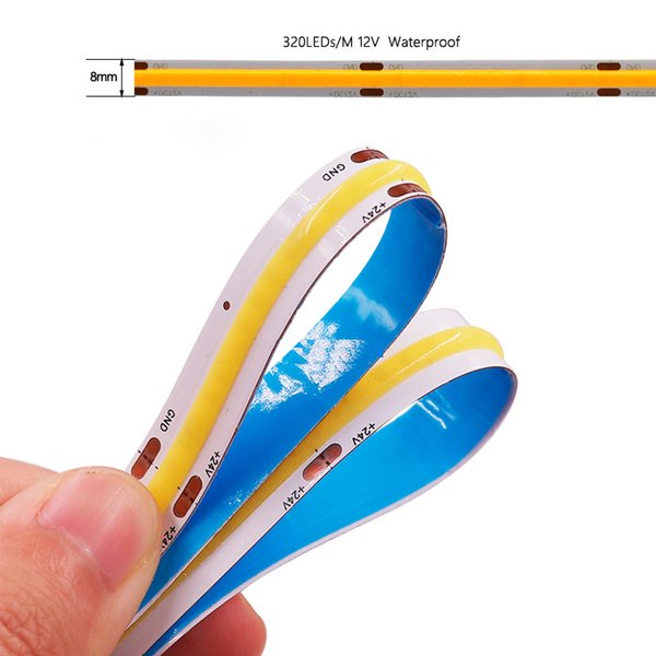 Light strips led 512 luces led 12v Lamp WARM WHITE Led Lights Cob Strip Light  Factory Price