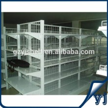 Double side mesh wire back combined system advertising display supermarket shelf