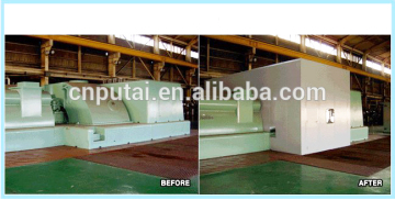 Aluminum foam noise reduction for machine equipment