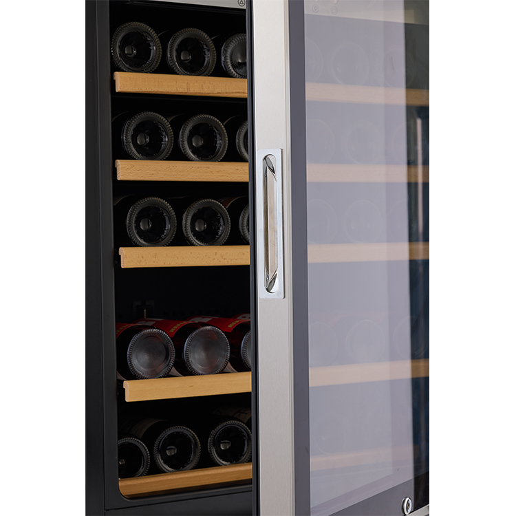 OEM ODM 122 Chai Máy nén Dual Zone Double Door Wine tủ lạnh