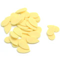 Gros polymère tranche jaune amande forme slime tranche polymère Caly pour Nail Art décor fournitures polymère Caly pour la fabrication artisanale