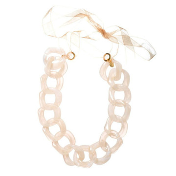 Personalized Acrylic Necklace with Lace