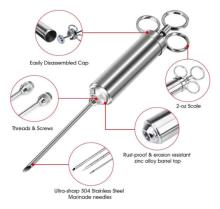 Stainless Steel Meat Injector Syringe