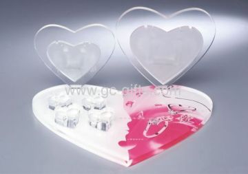 Sweet Heart-shape Countertop Display Stands For Wedding Rings?