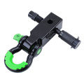 Emergency shackle hitch receiver