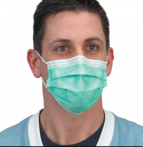 μάσκα προσώπου από ιατρική μίας χρήσης