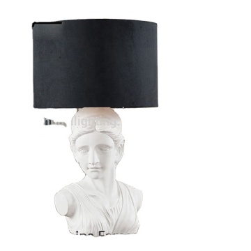 EUROPEAN STYLE STATUE HEAD BEDSIDE TABLE TOUCH LAMPS - HUAYI