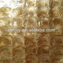 Gold capiz sea shell mosaic tile capiz mother of pearl shell paper
