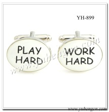 YH-899 WORK HARD PLAY HARD Fashion Cufflinks,Clothing Accessories