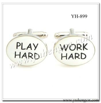YH-899 WORK HARD PLAY HARD Fashion Cufflinks,Clothing Accessories