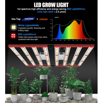 Aglex Samsung 800W Hidropônico Grow Light