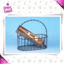 Metal wire gift basket empty