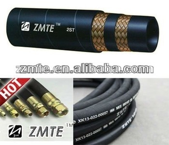 2ST Textile Braided Hydraulic Flexibel Rubber Hose