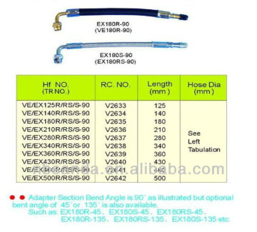 Flexible tire valve extension