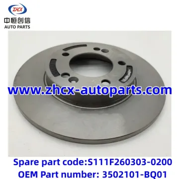 Rear brake disc for changan CS35plus