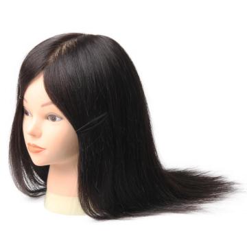 cheap 100% human hair mannequin head human hair training doll head