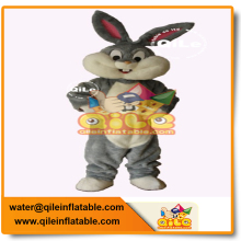 Adult New Design Grey Rabbit Party Cartoon Mascot Costume Promotion Rabbits Mascot