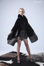 Lady Australia Merino Shearling Cape Coat