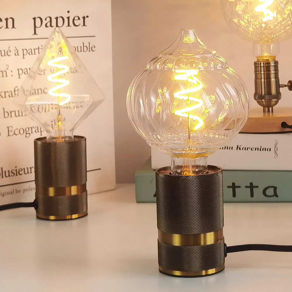Large Circle Shape Amber LED Filament Decorative Lamp