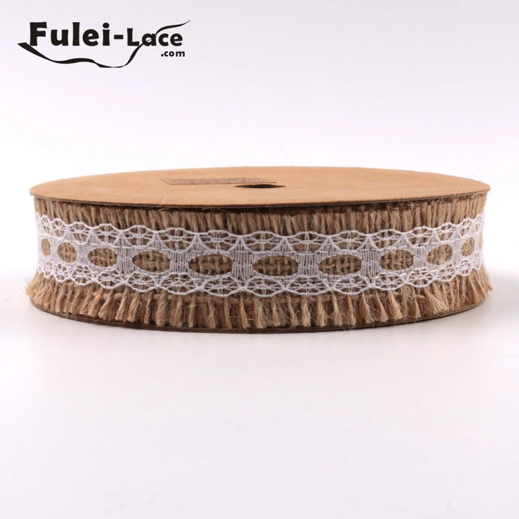 Jute Lace for Cup Desk Chair Table Decoration