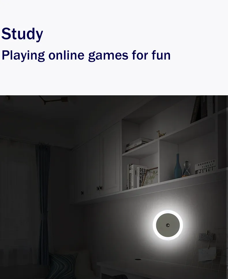 Soft Glow Mini LED Night Light with Smart Sensor for Kids′ Rooms