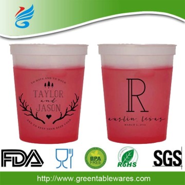 factory direct price temperature magic change color plastic cup