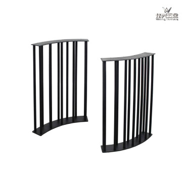 Modern rectangular metal dining table legs