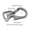 4 em 1 Multi Keychain Titanium Carabiner