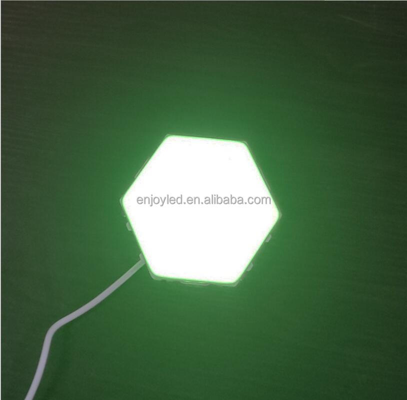 Rebow drop shipping stock wall mounted magnetic honeycomb quantum white touch DIY led night hexagonal lights