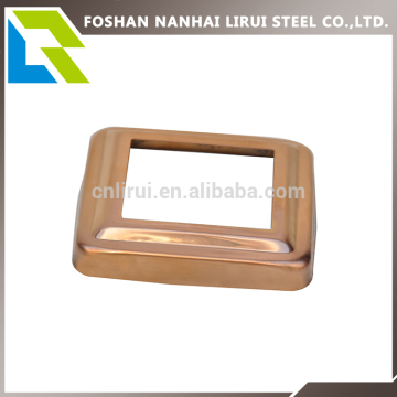 Rectangle stainless steel railing base cover