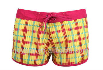 UV women's plaid surf shorts