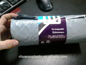 HDPE star-sealed flat garbage bags